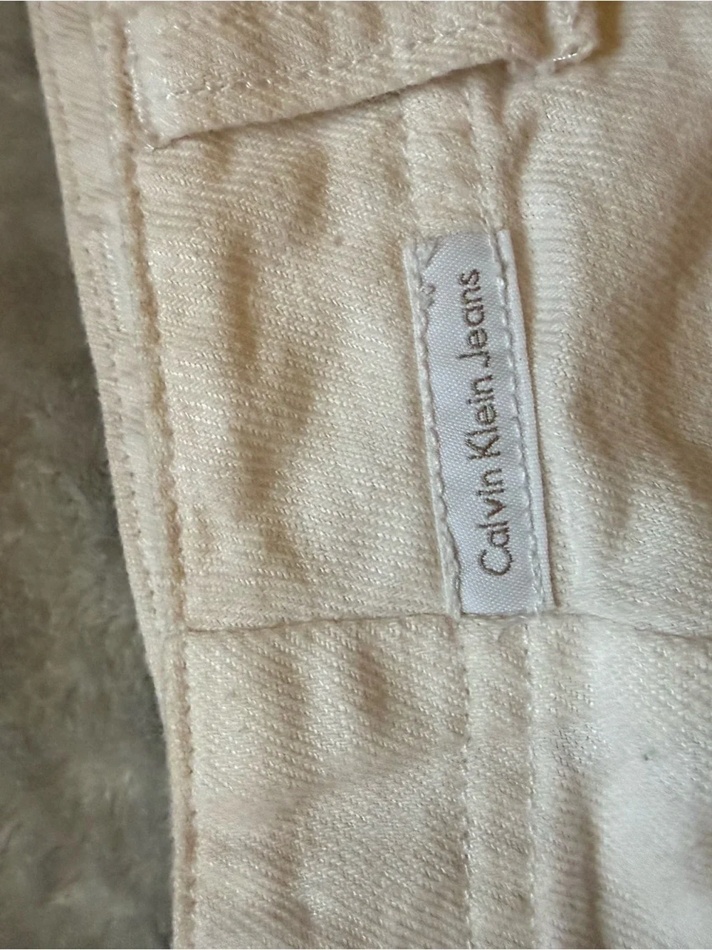 CALVIN KLEIN Woman’s Light Beige Casual Pants - Classic Straight Fit SIZE 6